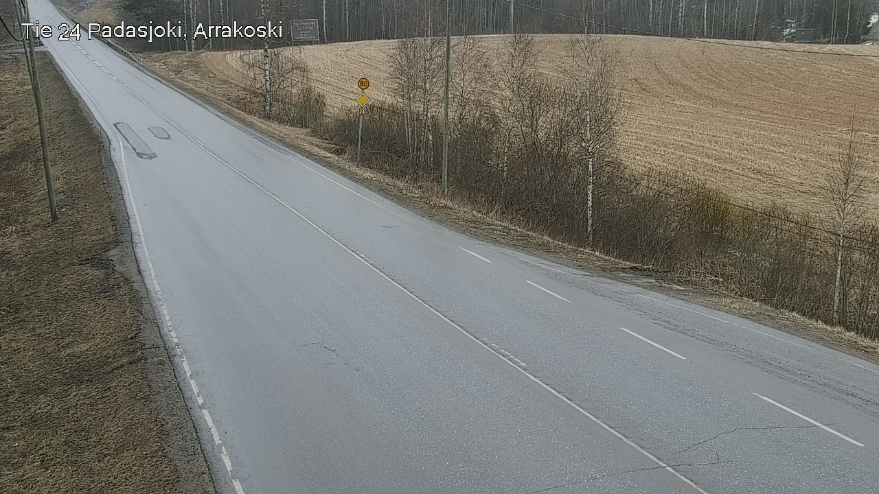 Weather Camera Image Väg 24 Padasjoki, Arrakoski, Padasjoki, Päijät-Häme