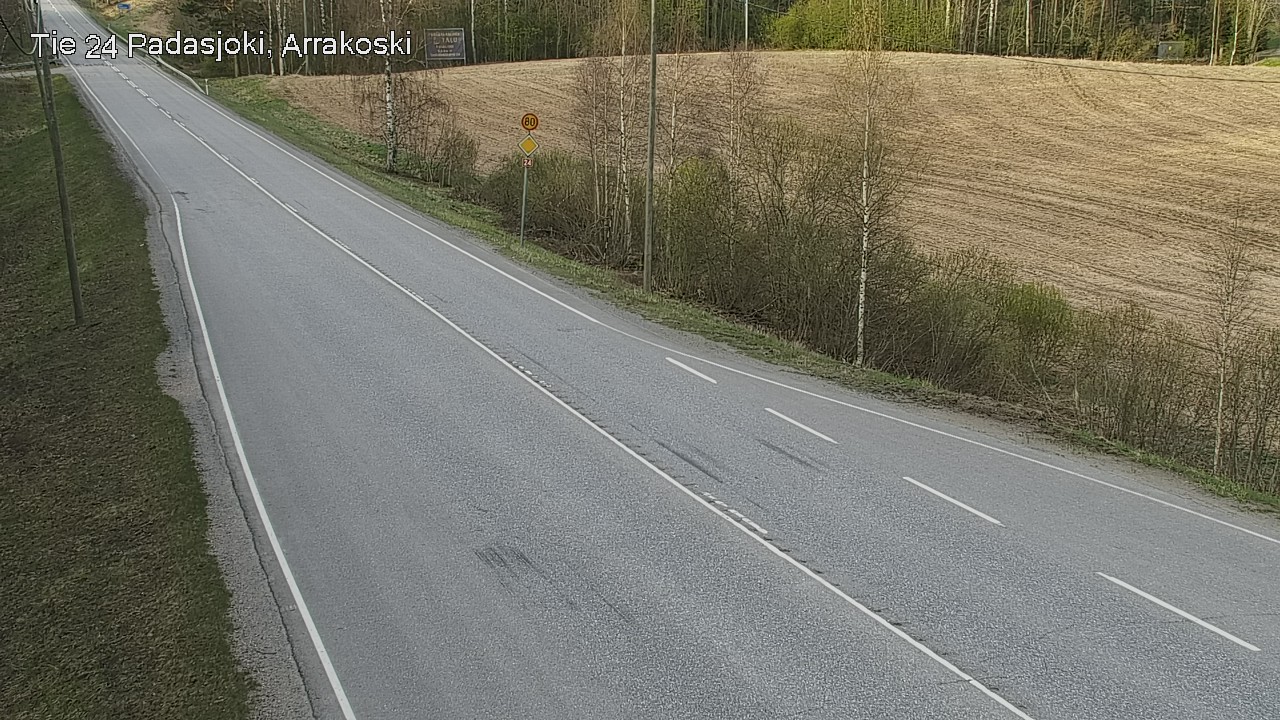 Weather Camera Image Road 24 Padasjoki, Arrakoski, Padasjoki, Päijät-Häme