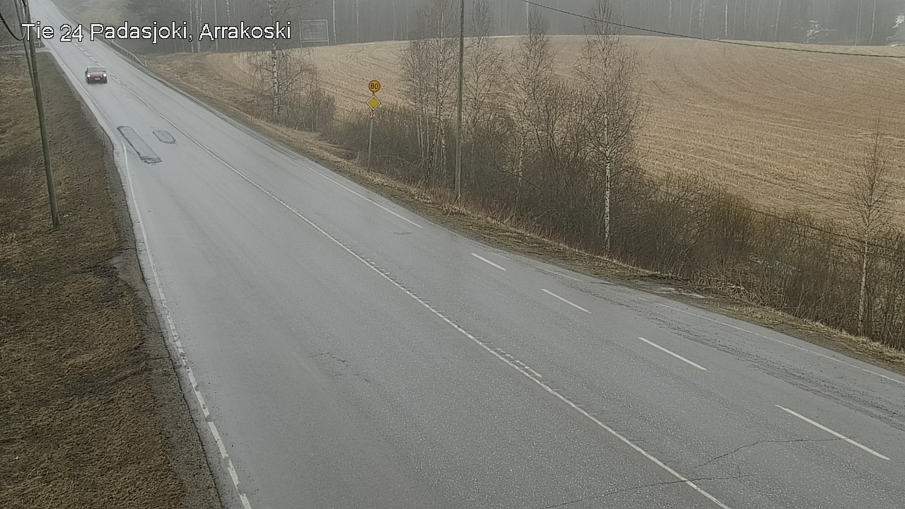 Weather Camera Image Väg 24 Padasjoki, Arrakoski, Padasjoki, Päijät-Häme