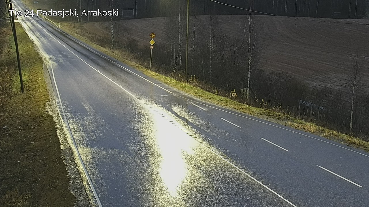 Weather Camera Image Väg 24 Padasjoki, Arrakoski, Padasjoki, Päijät-Häme