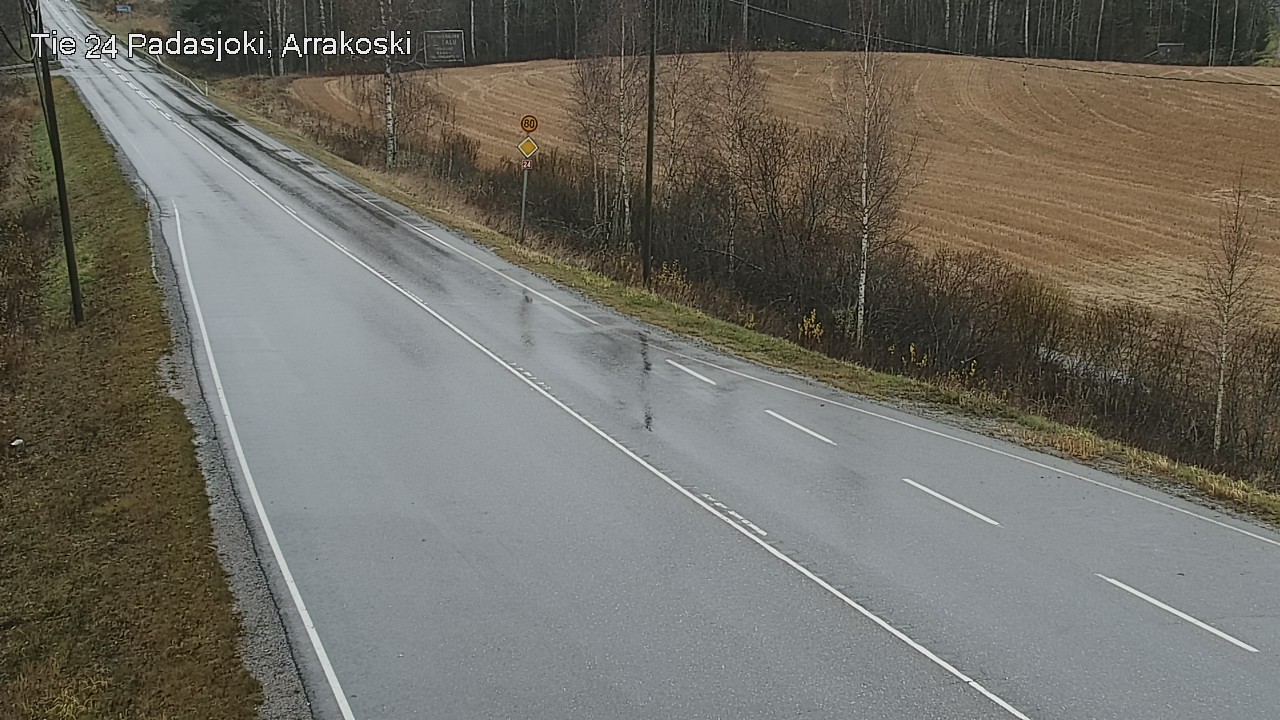 Weather Camera Image Väg 24 Padasjoki, Arrakoski, Padasjoki, Päijät-Häme