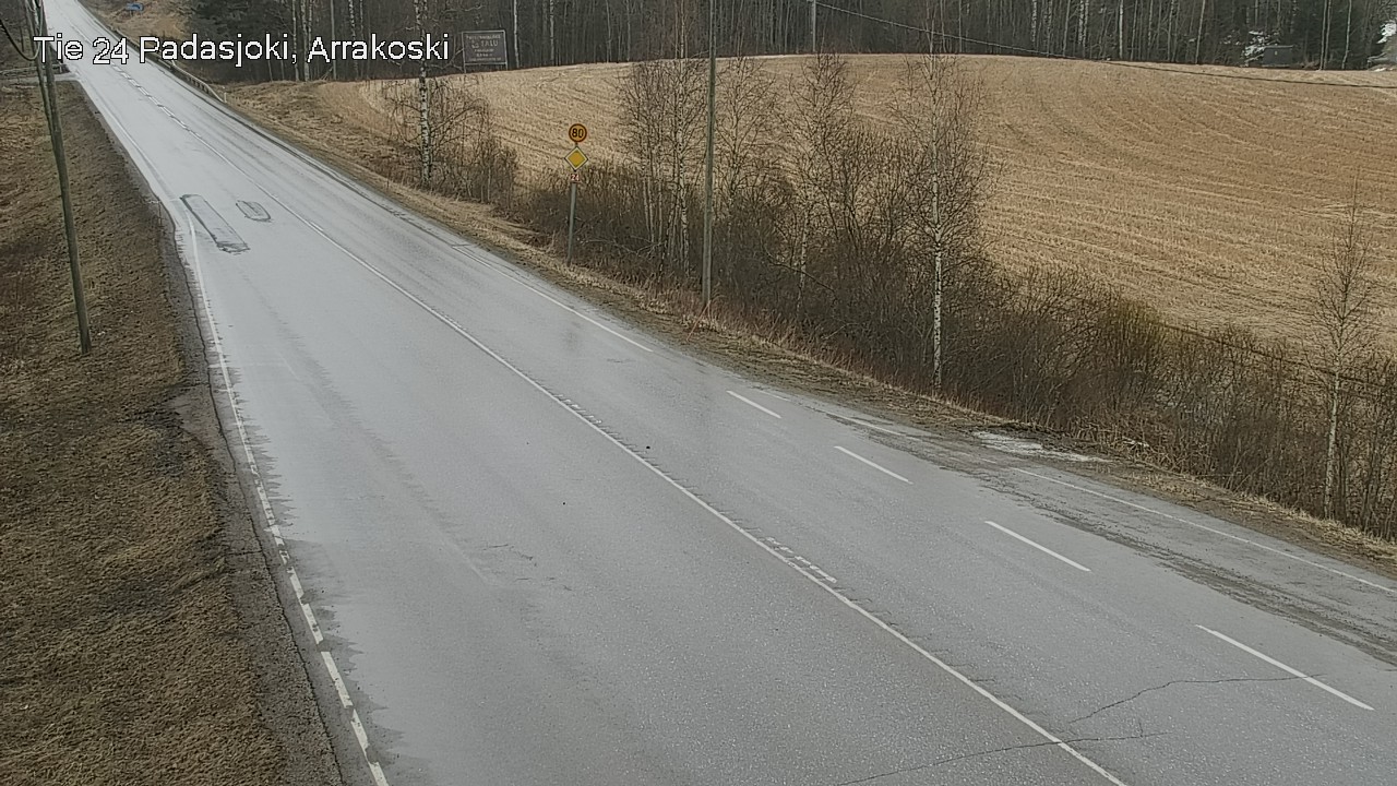 Weather Camera Image Väg 24 Padasjoki, Arrakoski, Padasjoki, Päijät-Häme