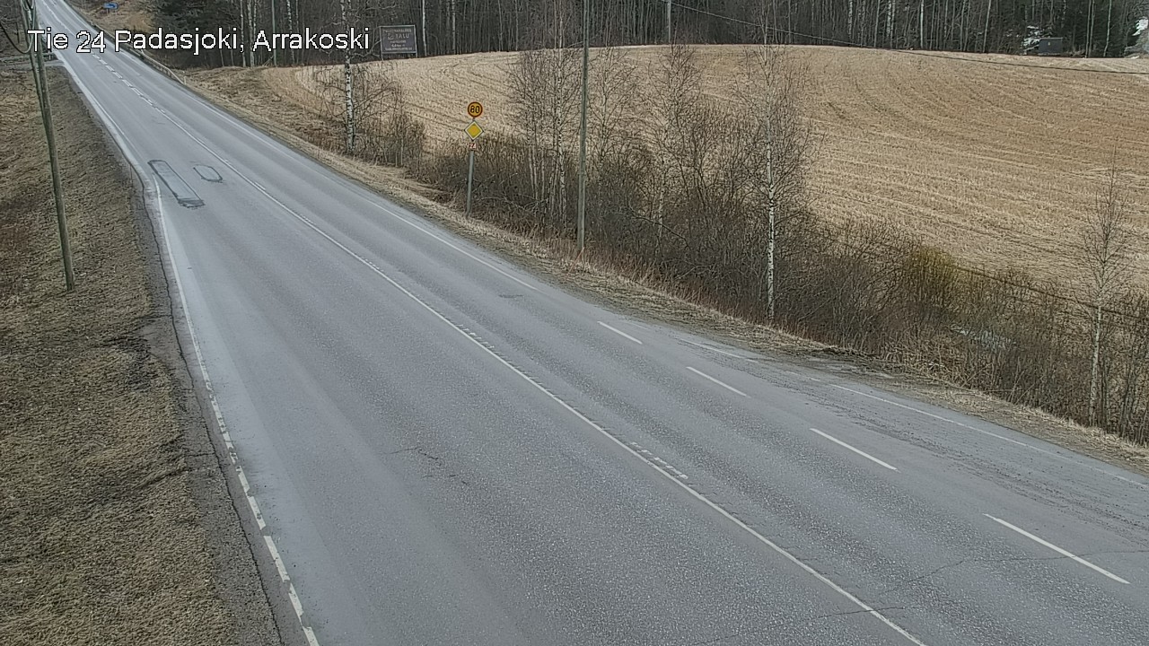 Weather Camera Image Väg 24 Padasjoki, Arrakoski, Padasjoki, Päijät-Häme