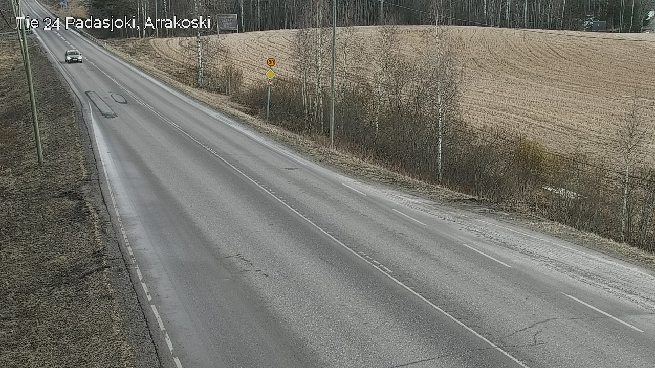 Weather Camera Image Väg 24 Padasjoki, Arrakoski, Padasjoki, Päijät-Häme