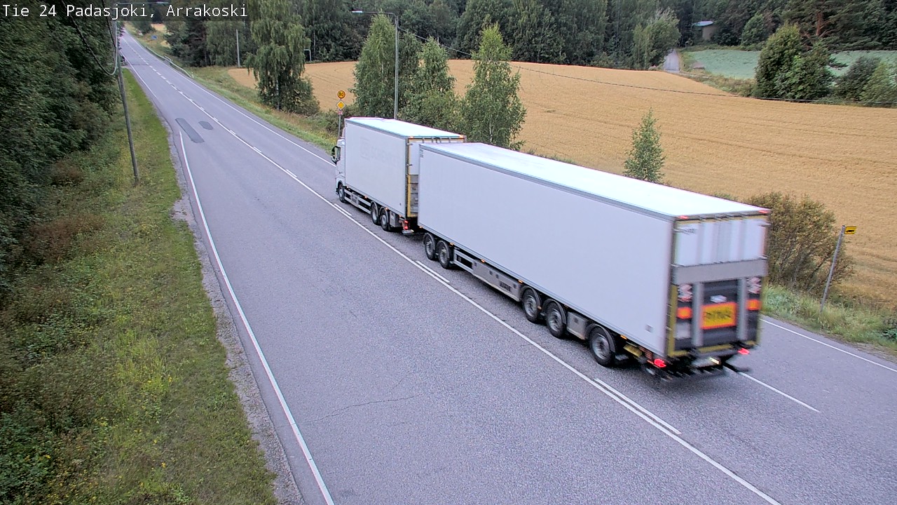 Weather Camera Image Väg 24 Padasjoki, Arrakoski, Padasjoki, Päijät-Häme