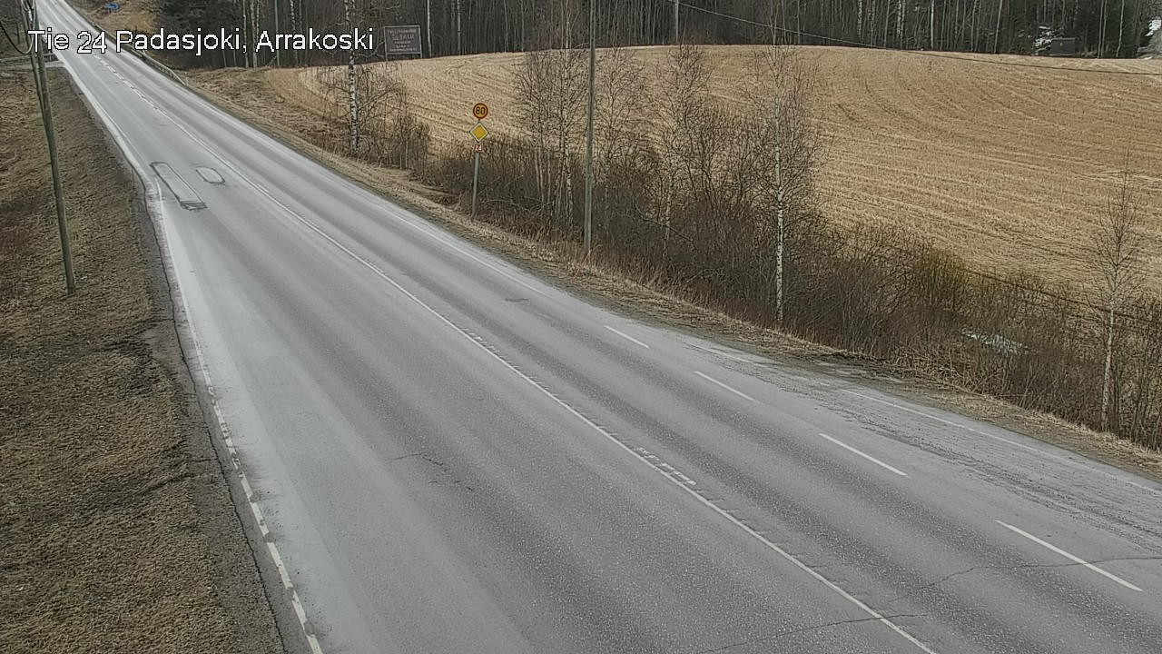 Weather Camera Image Väg 24 Padasjoki, Arrakoski, Padasjoki, Päijät-Häme