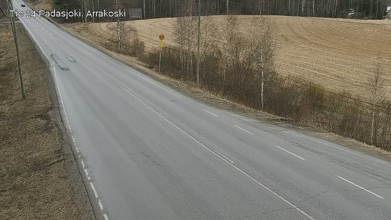 Weather Camera Image Väg 24 Padasjoki, Arrakoski, Padasjoki, Päijät-Häme