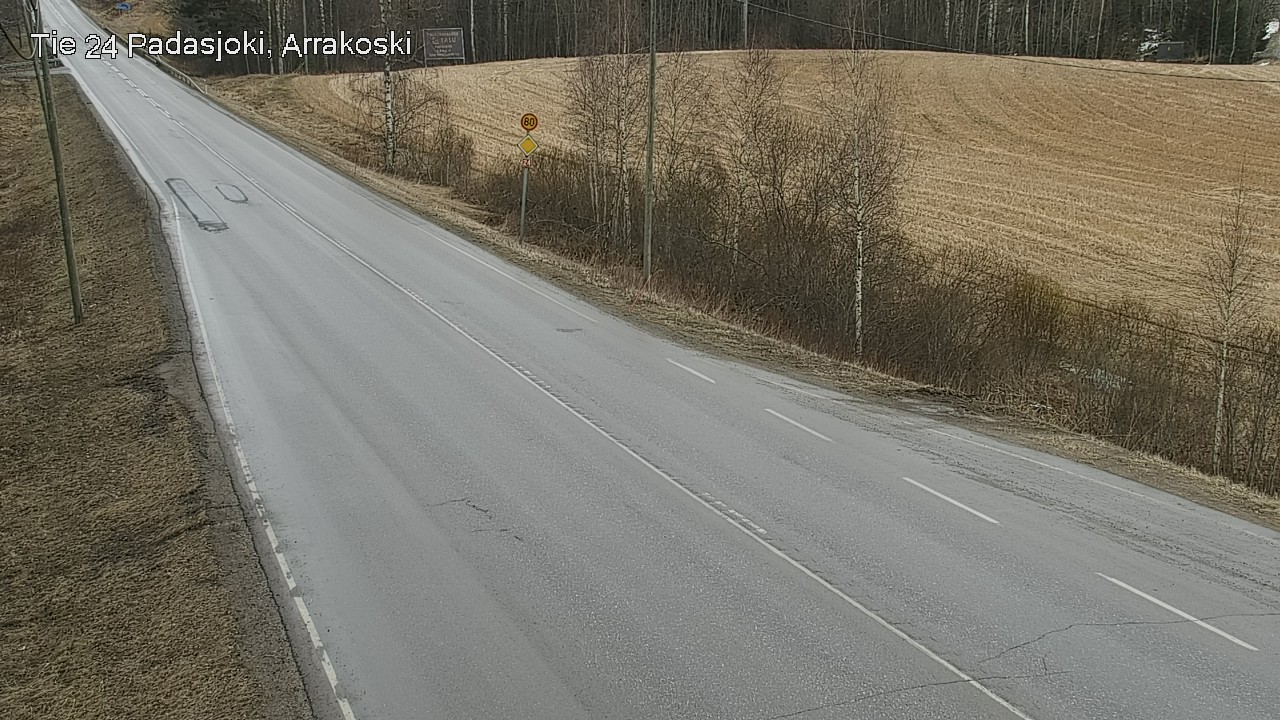 Weather Camera Image Väg 24 Padasjoki, Arrakoski, Padasjoki, Päijät-Häme