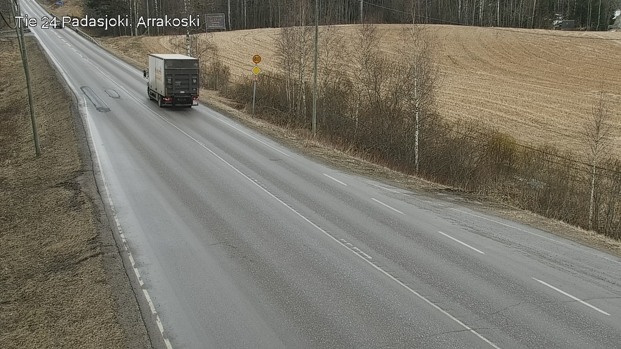 Weather Camera Image Väg 24 Padasjoki, Arrakoski, Padasjoki, Päijät-Häme