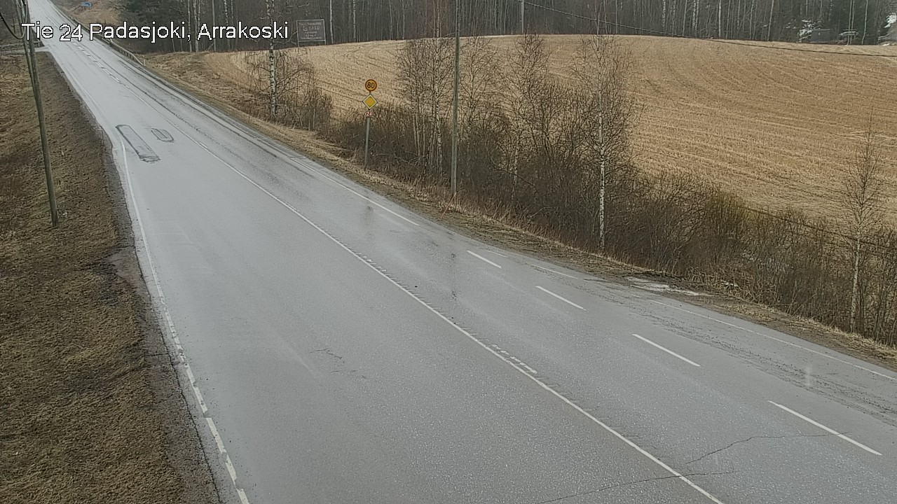 Weather Camera Image Väg 24 Padasjoki, Arrakoski, Padasjoki, Päijät-Häme