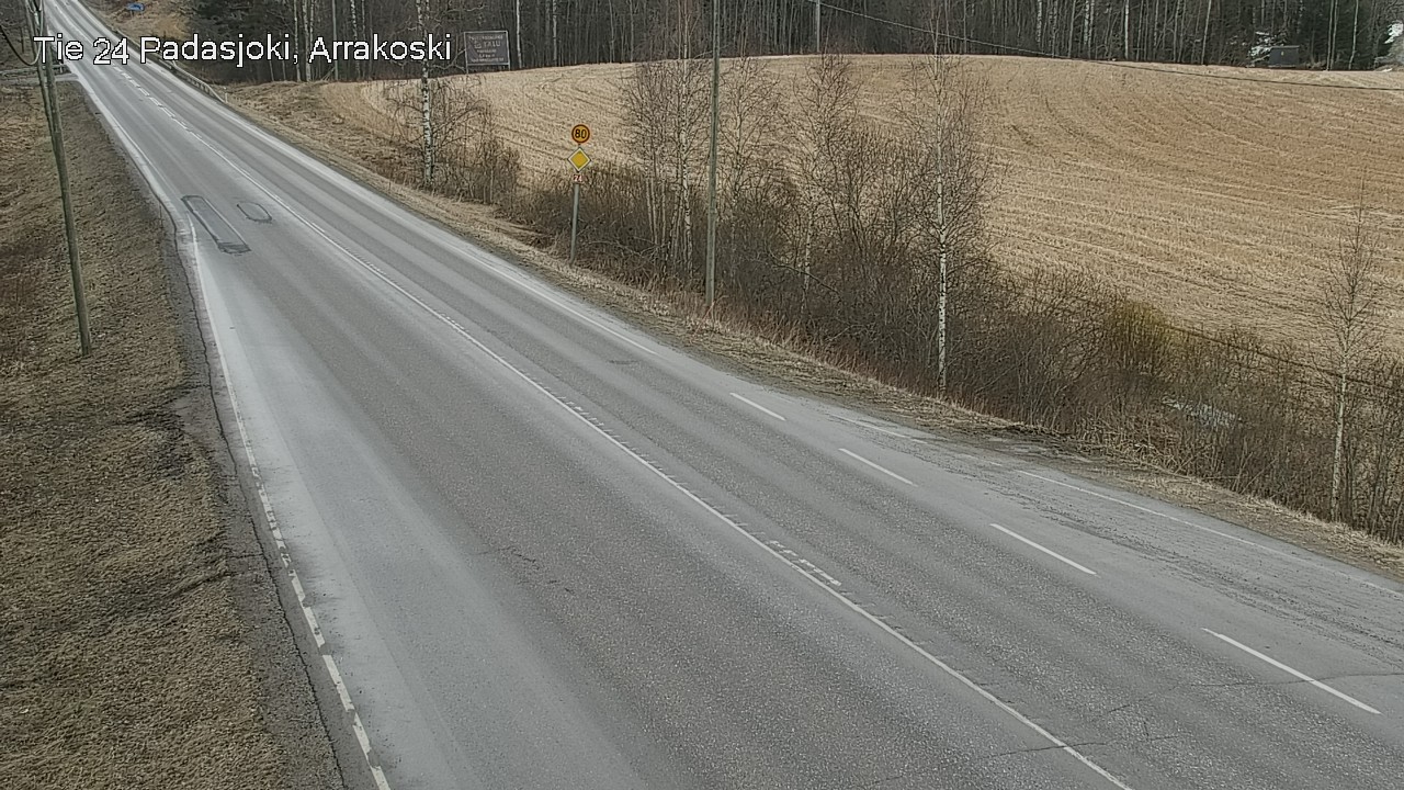 Weather Camera Image Väg 24 Padasjoki, Arrakoski, Padasjoki, Päijät-Häme