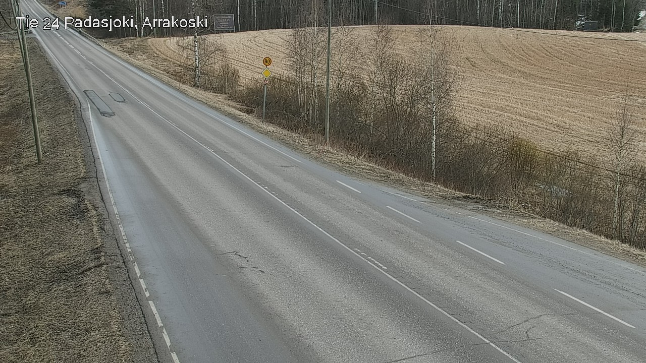 Weather Camera Image Väg 24 Padasjoki, Arrakoski, Padasjoki, Päijät-Häme