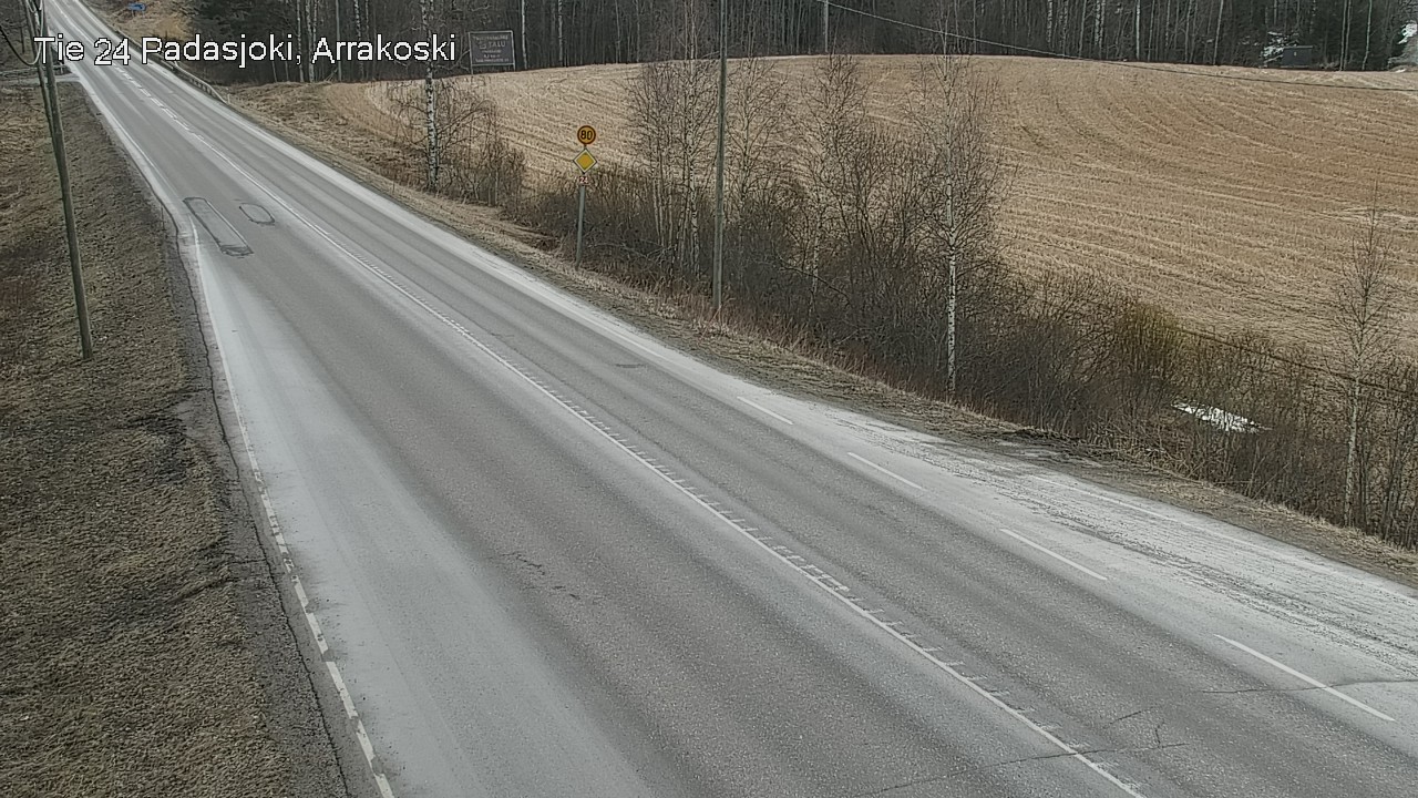 Weather Camera Image Väg 24 Padasjoki, Arrakoski, Padasjoki, Päijät-Häme