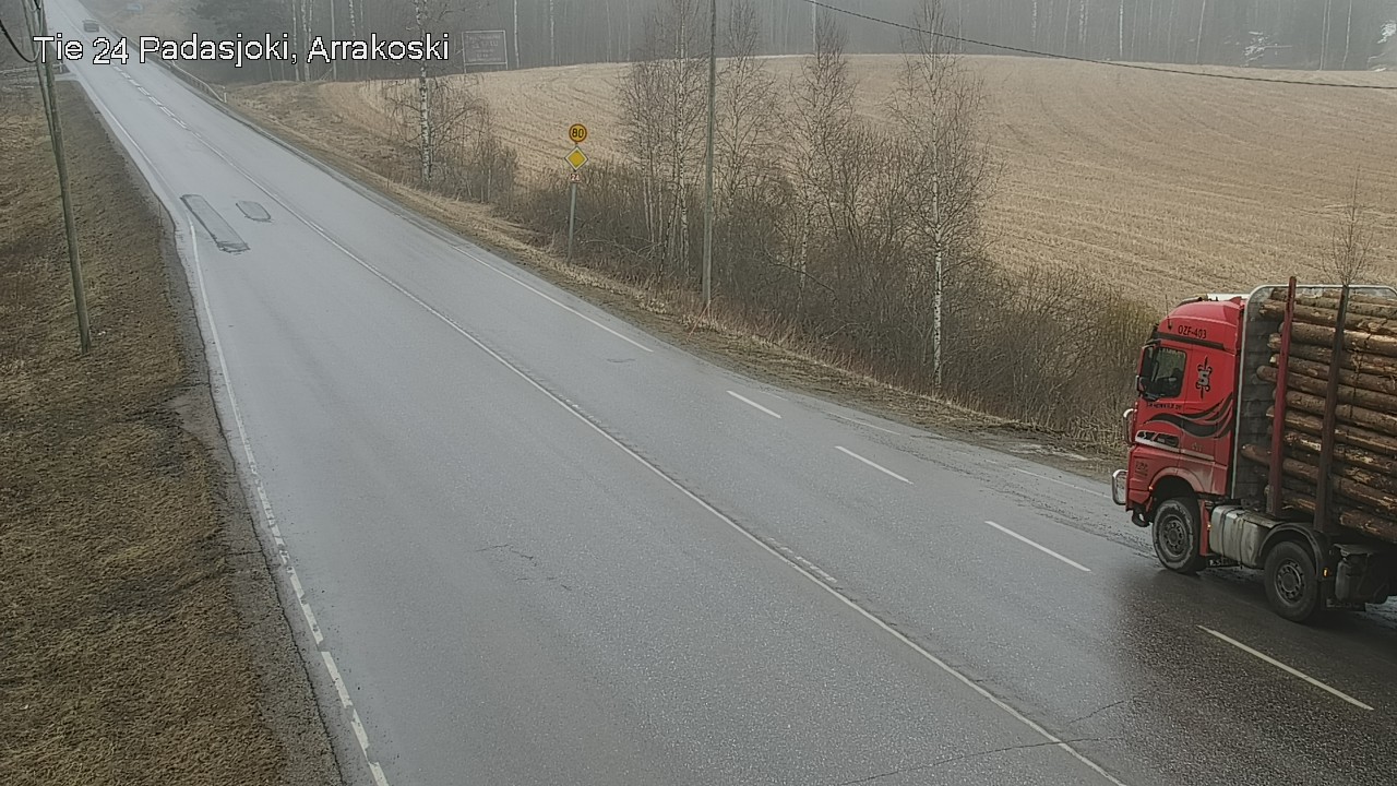 Weather Camera Image Väg 24 Padasjoki, Arrakoski, Padasjoki, Päijät-Häme