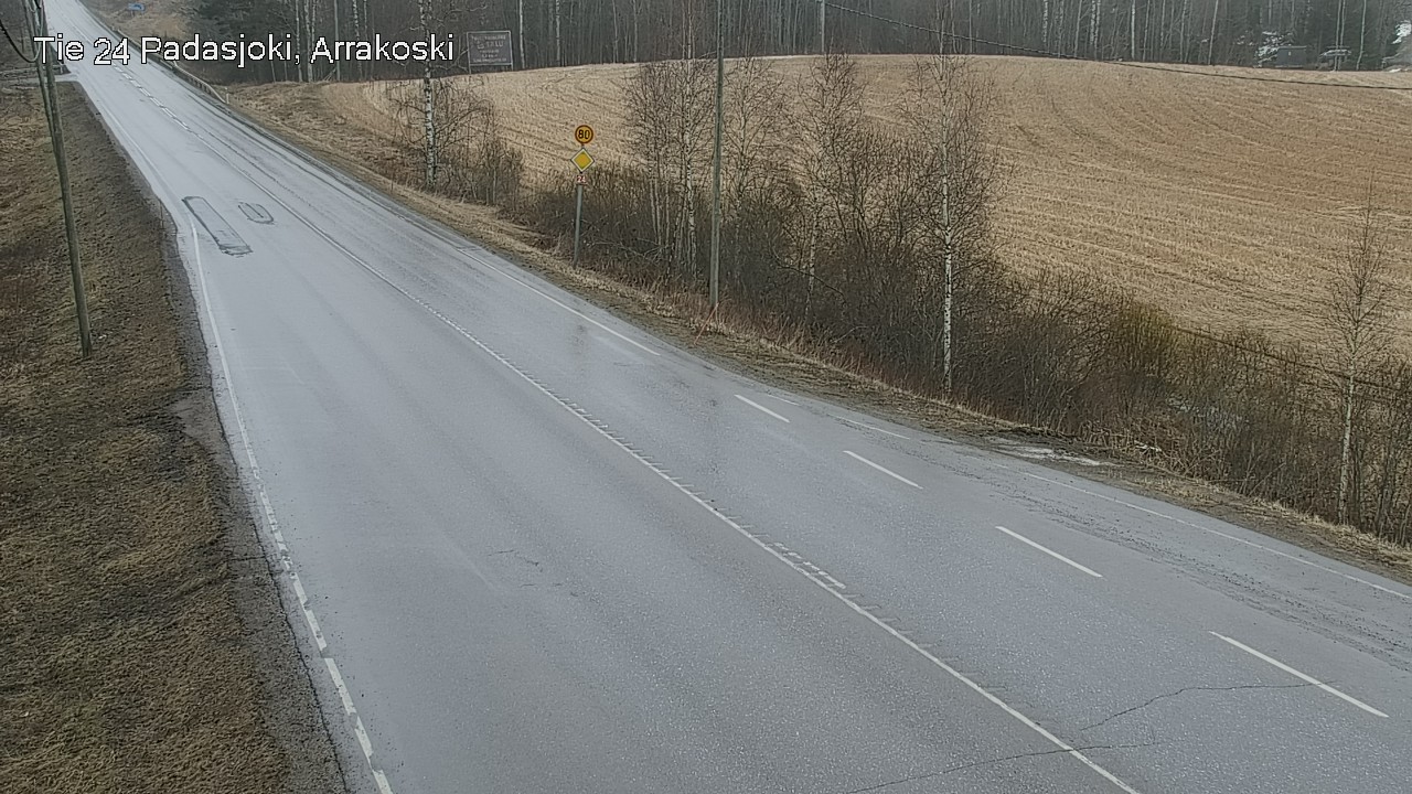 Weather Camera Image Väg 24 Padasjoki, Arrakoski, Padasjoki, Päijät-Häme
