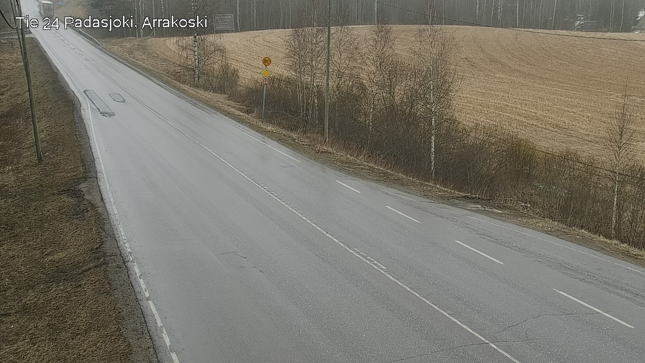 Weather Camera Image Väg 24 Padasjoki, Arrakoski, Padasjoki, Päijät-Häme