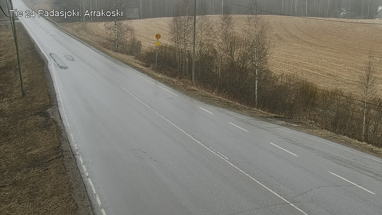 Weather Camera Image Väg 24 Padasjoki, Arrakoski, Padasjoki, Päijät-Häme