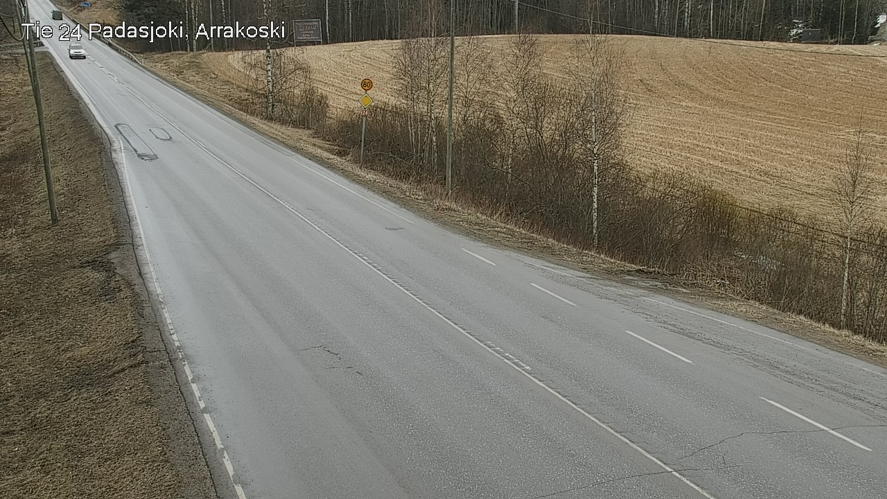Weather Camera Image Väg 24 Padasjoki, Arrakoski, Padasjoki, Päijät-Häme