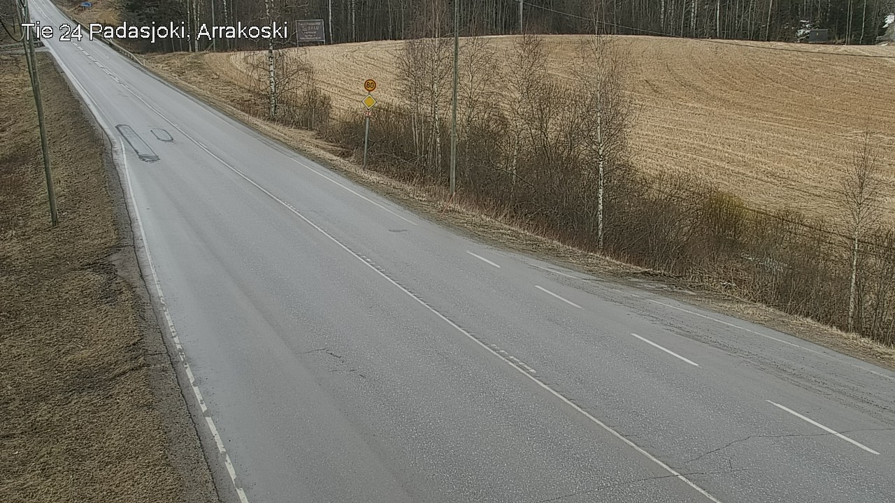 Weather Camera Image Väg 24 Padasjoki, Arrakoski, Padasjoki, Päijät-Häme
