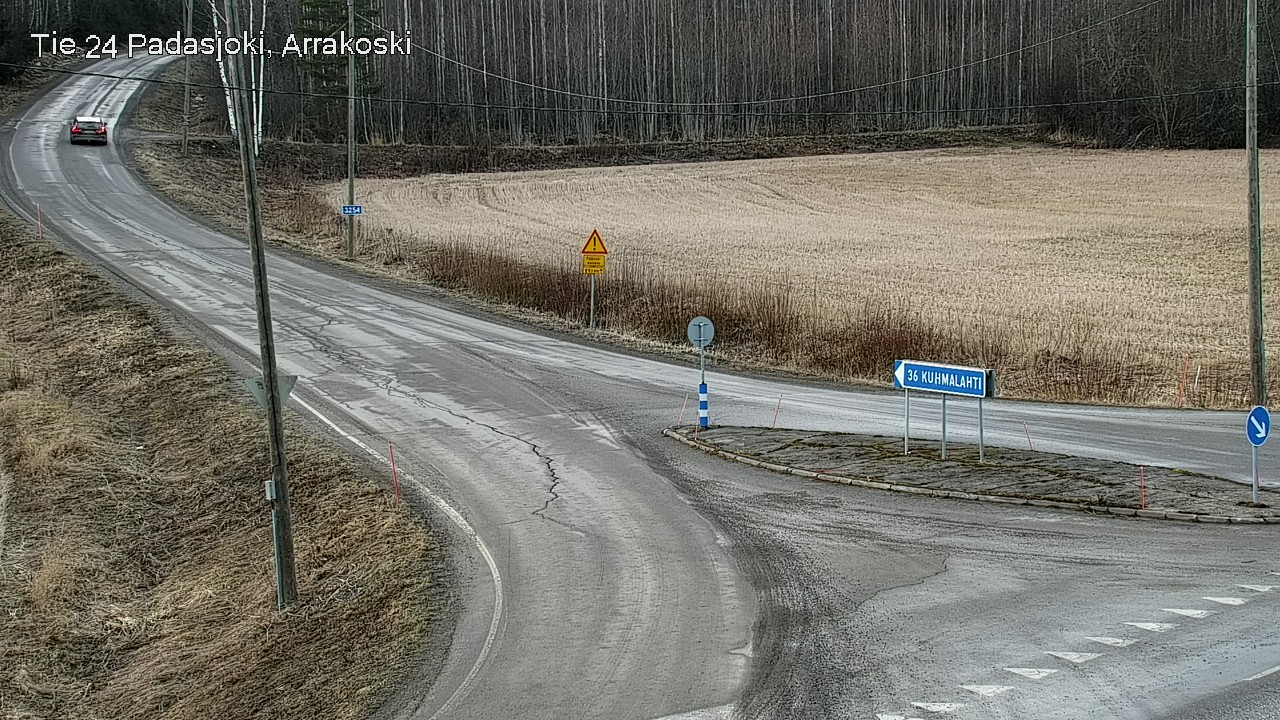 Weather Camera Image Väg 24 Padasjoki, Arrakoski, Padasjoki, Päijät-Häme