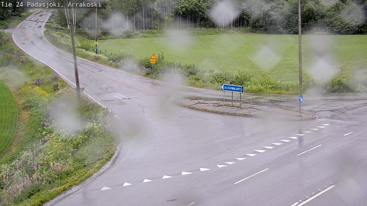 Weather Camera Image Väg 24 Padasjoki, Arrakoski, Padasjoki, Päijät-Häme