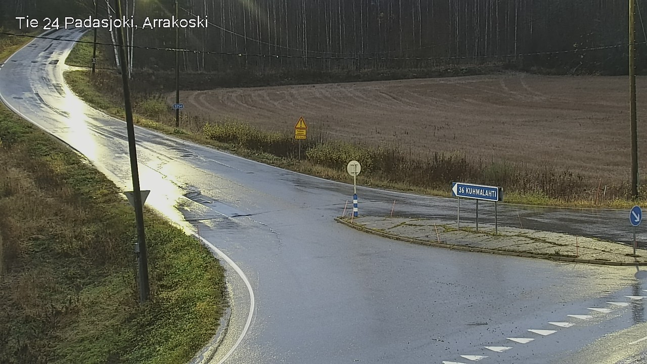 Weather Camera Image Väg 24 Padasjoki, Arrakoski, Padasjoki, Päijät-Häme