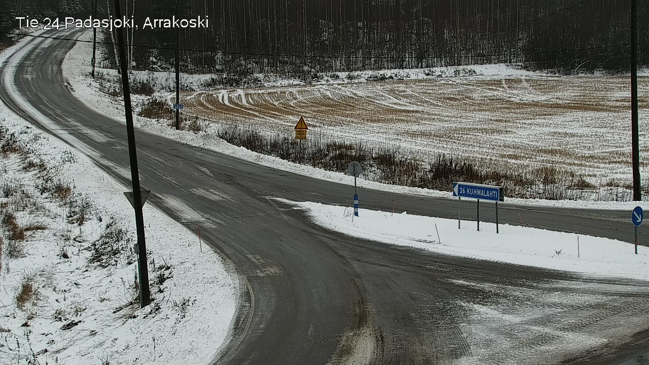 Weather Camera Image Väg 24 Padasjoki, Arrakoski, Padasjoki, Päijät-Häme