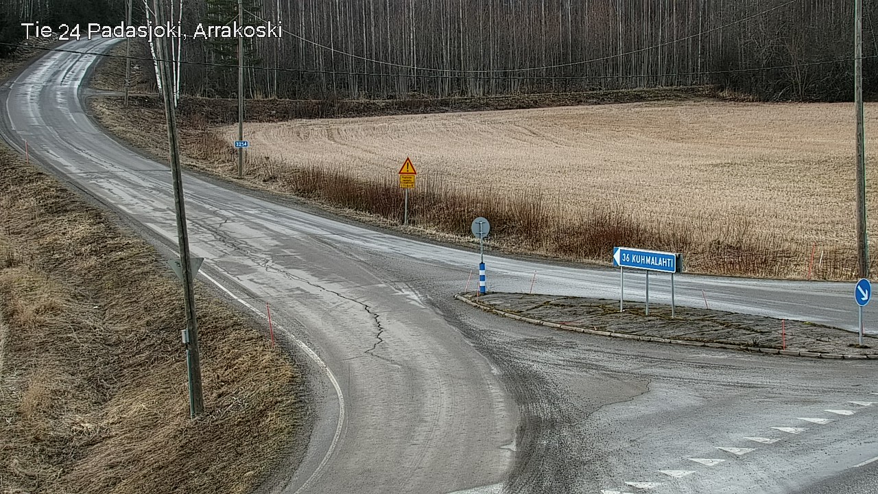 Weather Camera Image Väg 24 Padasjoki, Arrakoski, Padasjoki, Päijät-Häme