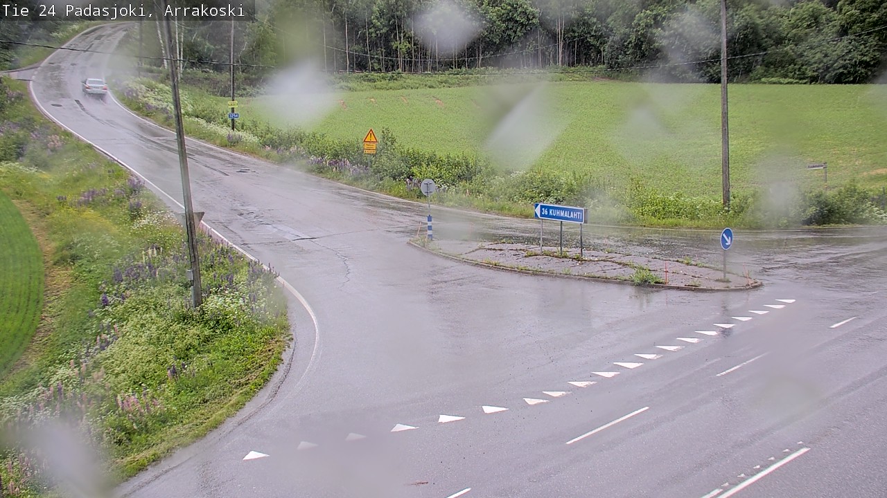Weather Camera Image Väg 24 Padasjoki, Arrakoski, Padasjoki, Päijät-Häme