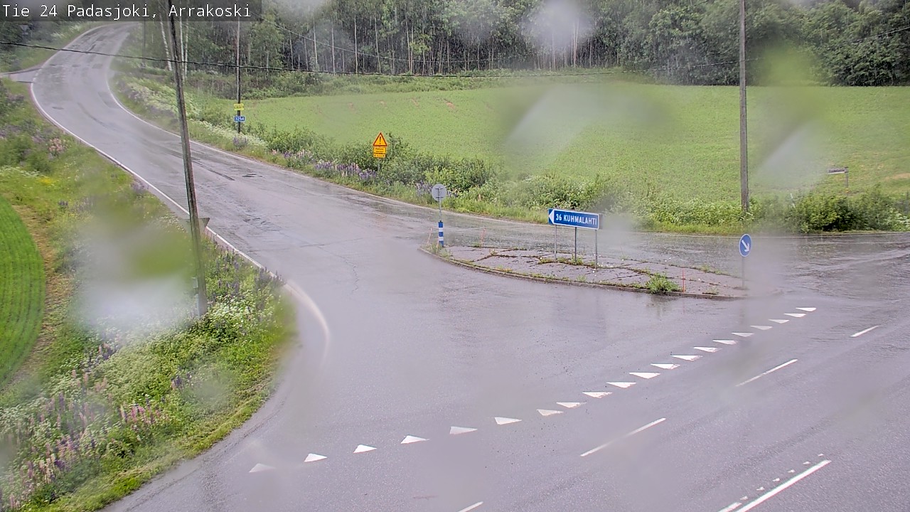 Weather Camera Image Väg 24 Padasjoki, Arrakoski, Padasjoki, Päijät-Häme