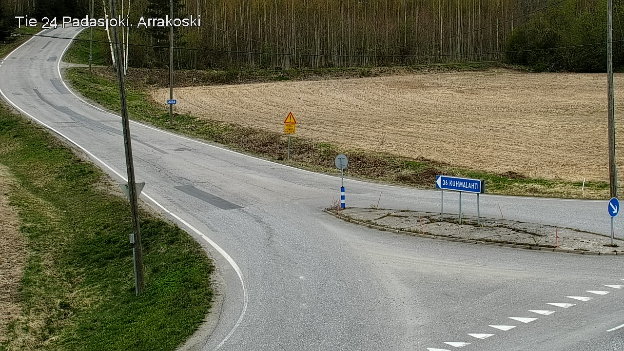 Weather Camera Image Väg 24 Padasjoki, Arrakoski, Padasjoki, Päijät-Häme