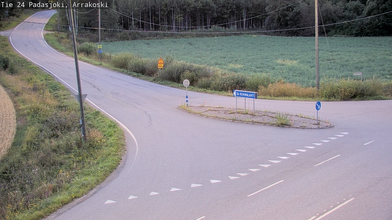 Weather Camera Image Väg 24 Padasjoki, Arrakoski, Padasjoki, Päijät-Häme