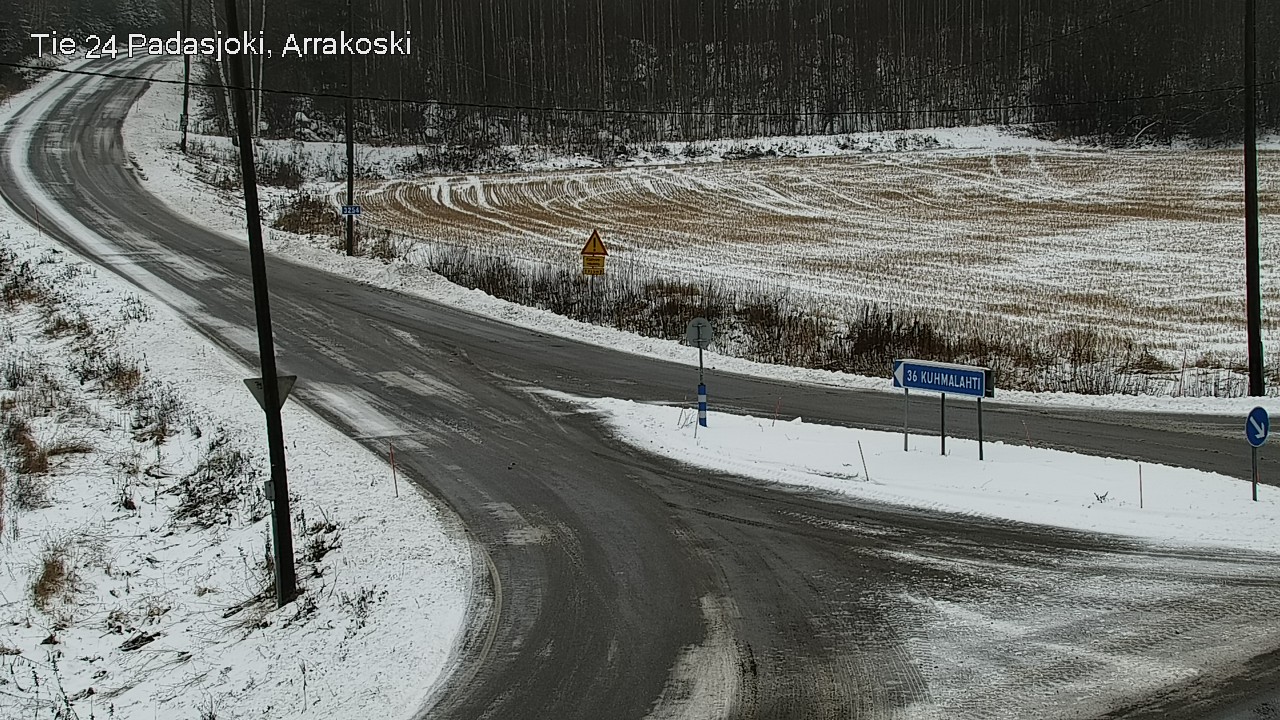 Weather Camera Image Väg 24 Padasjoki, Arrakoski, Padasjoki, Päijät-Häme