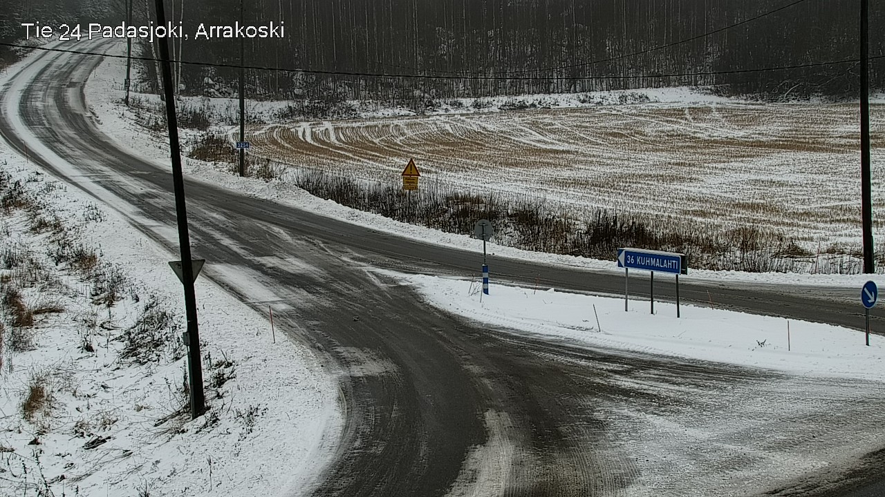 Weather Camera Image Väg 24 Padasjoki, Arrakoski, Padasjoki, Päijät-Häme