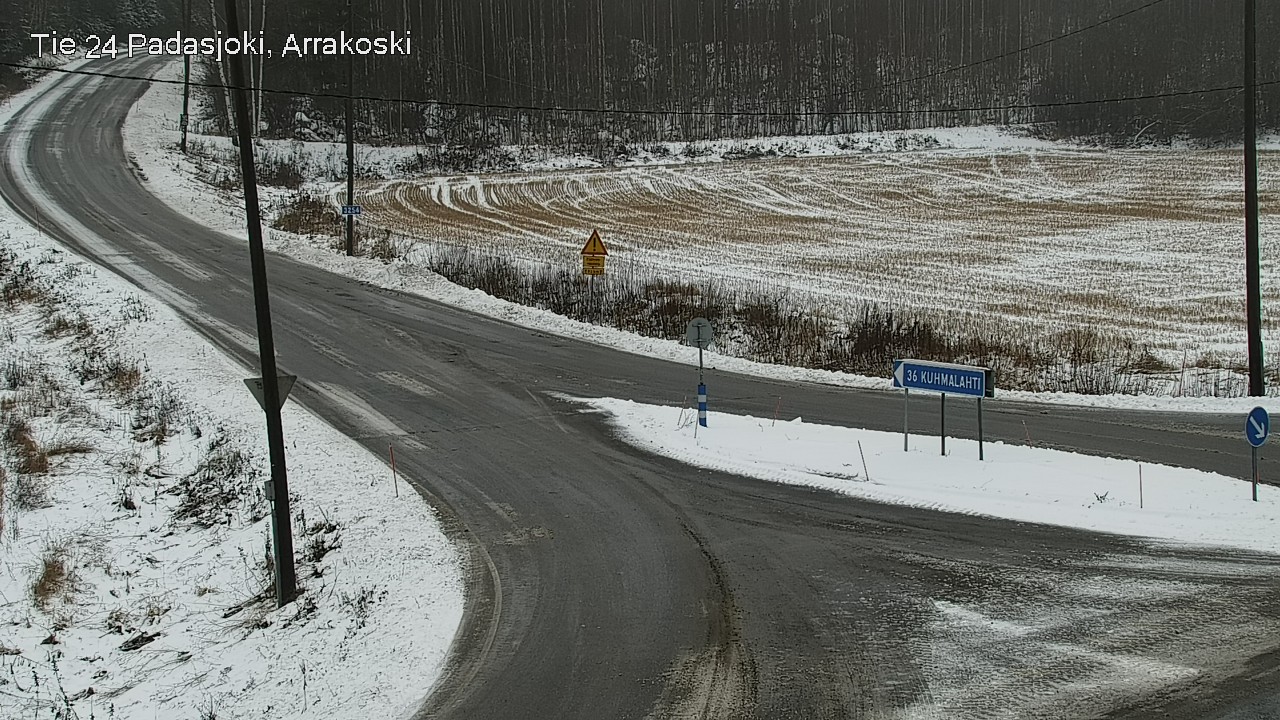 Weather Camera Image Väg 24 Padasjoki, Arrakoski, Padasjoki, Päijät-Häme
