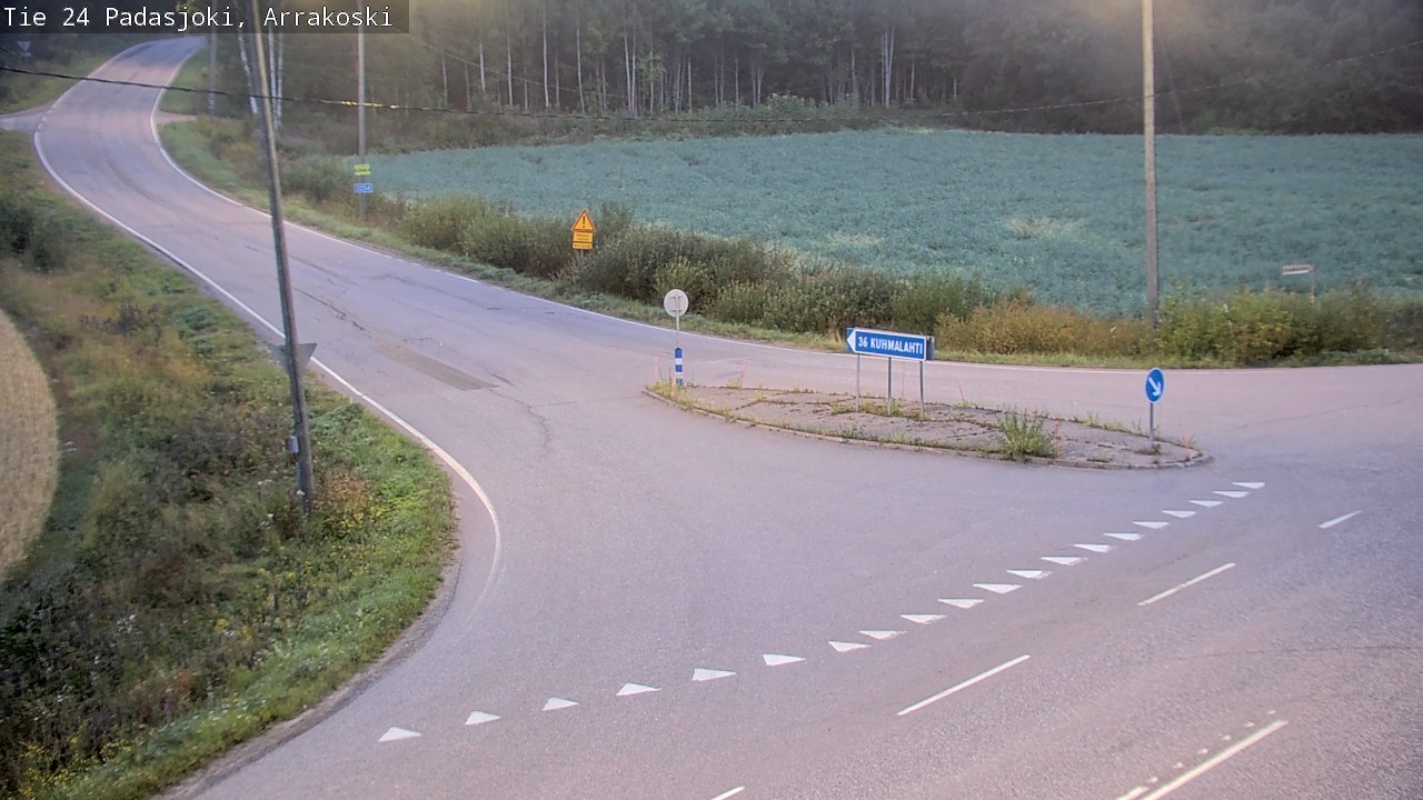 Weather Camera Image Väg 24 Padasjoki, Arrakoski, Padasjoki, Päijät-Häme