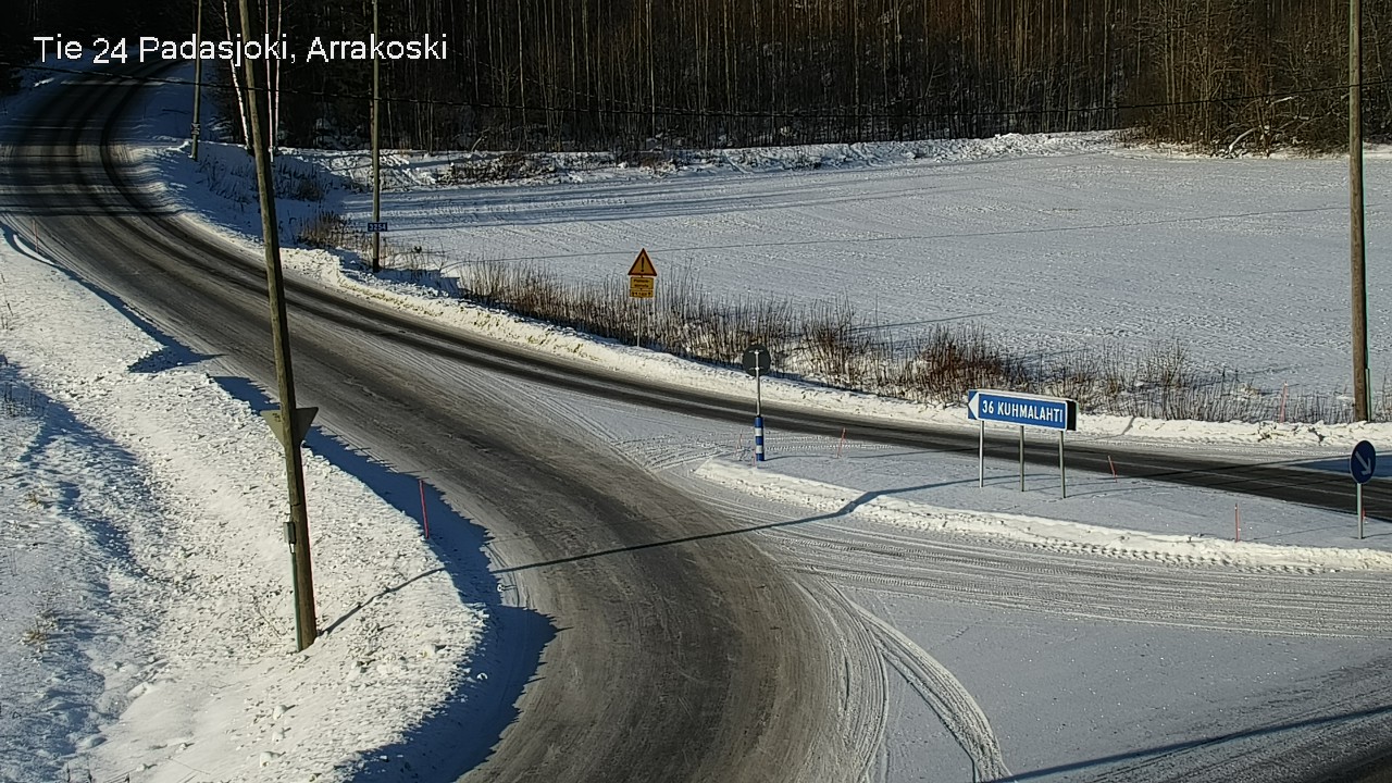 Weather Camera Image Väg 24 Padasjoki, Arrakoski, Padasjoki, Päijät-Häme