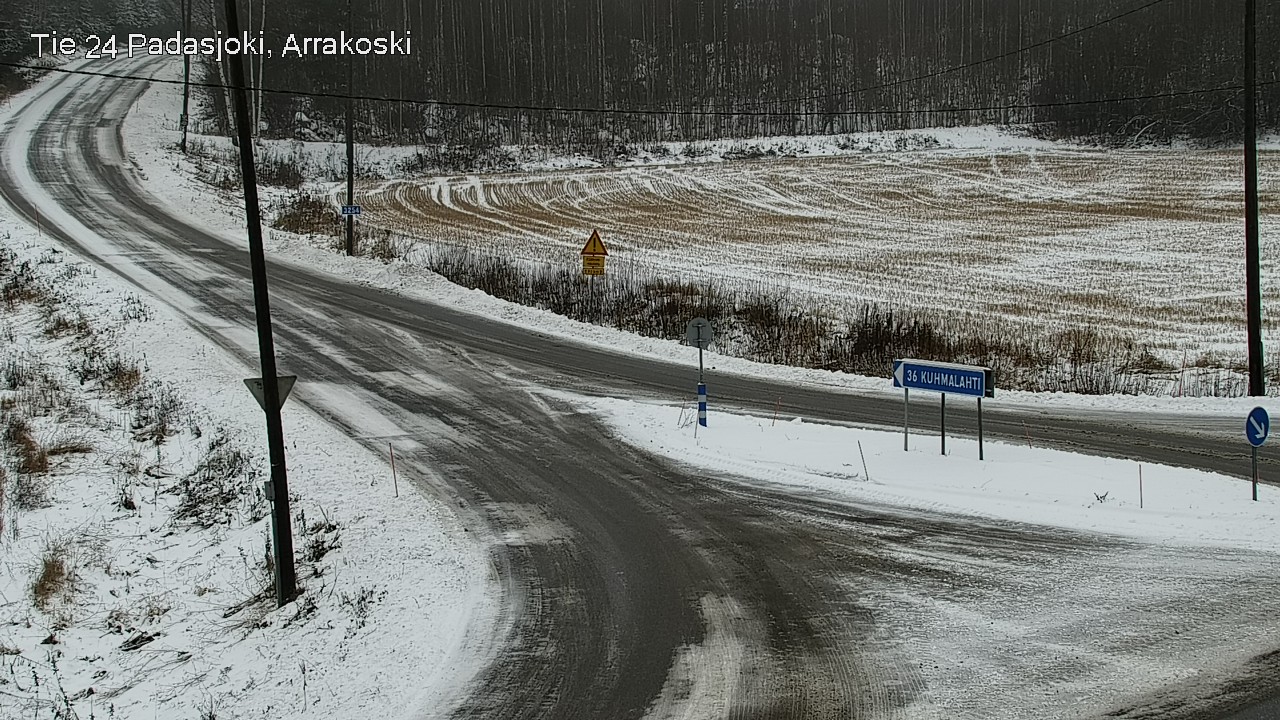 Weather Camera Image Väg 24 Padasjoki, Arrakoski, Padasjoki, Päijät-Häme