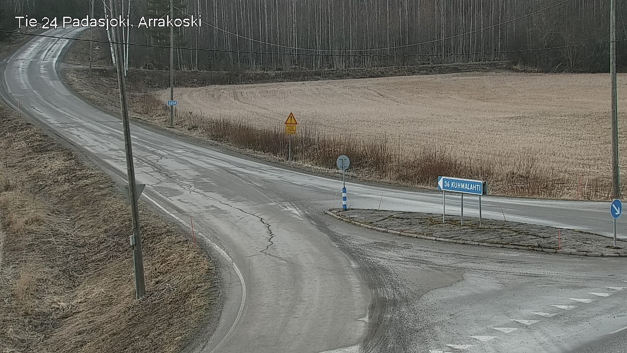Weather Camera Image Väg 24 Padasjoki, Arrakoski, Padasjoki, Päijät-Häme