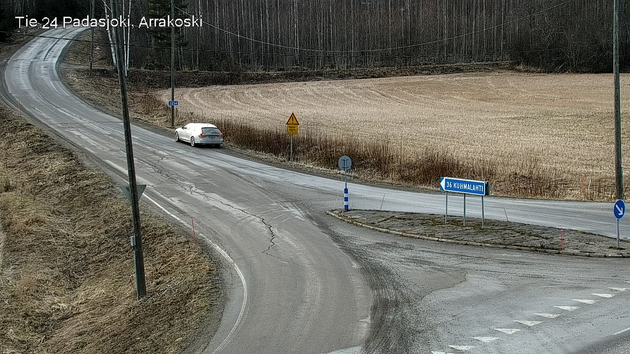 Weather Camera Image Väg 24 Padasjoki, Arrakoski, Padasjoki, Päijät-Häme