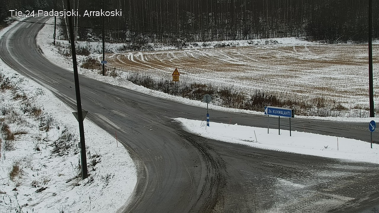 Weather Camera Image Väg 24 Padasjoki, Arrakoski, Padasjoki, Päijät-Häme