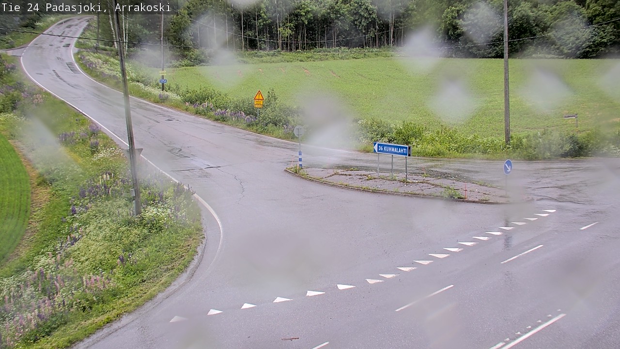 Weather Camera Image Väg 24 Padasjoki, Arrakoski, Padasjoki, Päijät-Häme