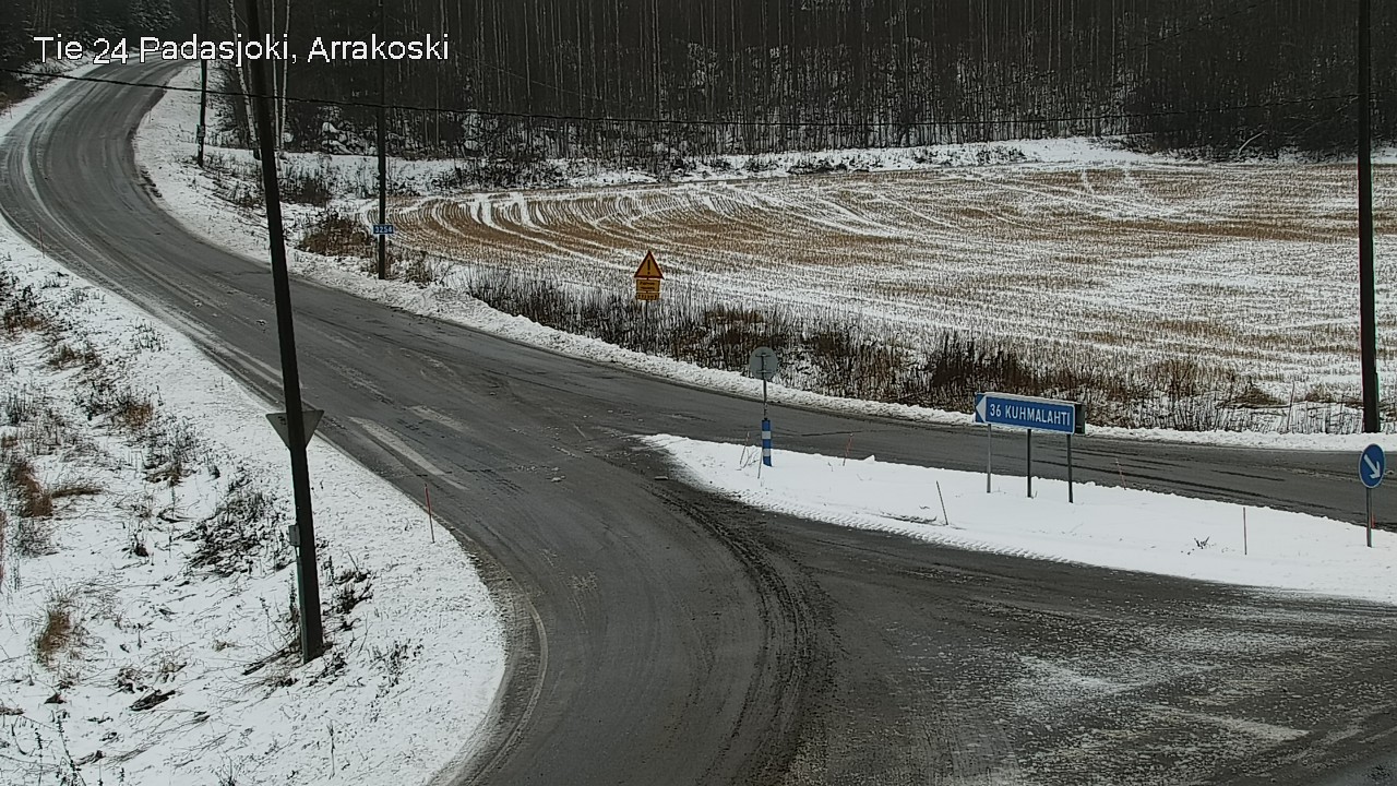 Weather Camera Image Väg 24 Padasjoki, Arrakoski, Padasjoki, Päijät-Häme