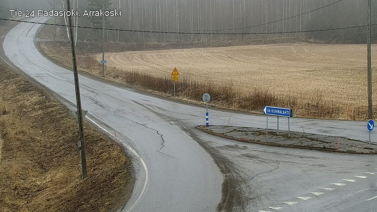Weather Camera Image Väg 24 Padasjoki, Arrakoski, Padasjoki, Päijät-Häme