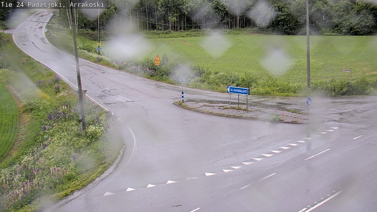 Weather Camera Image Väg 24 Padasjoki, Arrakoski, Padasjoki, Päijät-Häme