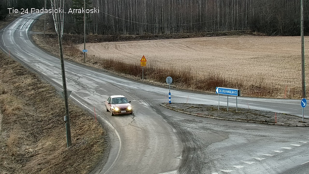 Weather Camera Image Väg 24 Padasjoki, Arrakoski, Padasjoki, Päijät-Häme