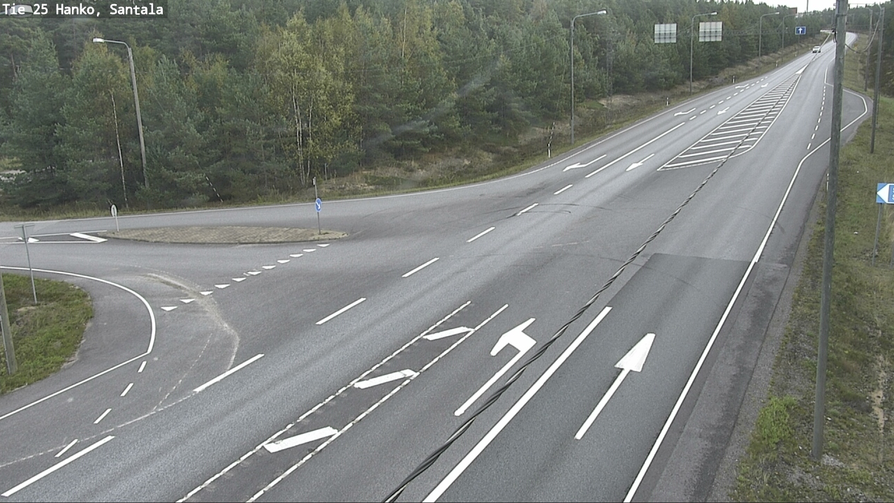 Weather Camera Image Road 25 Hanko, Santala, Hanko, Uusimaa