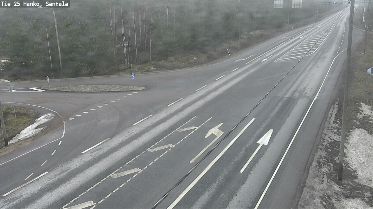 Weather Camera Image Road 25 Hanko, Santala, Hanko, Uusimaa