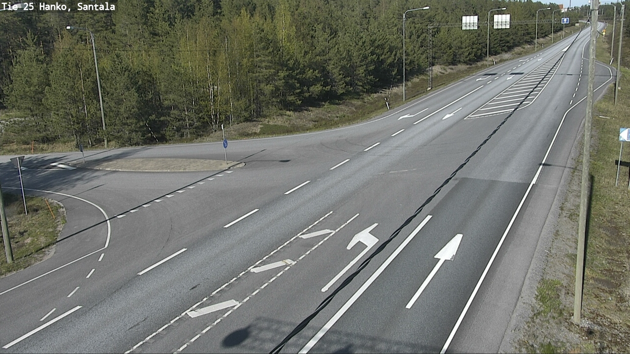 Weather Camera Image Väg 25 Hangö, Sandö, Hanko, Uusimaa