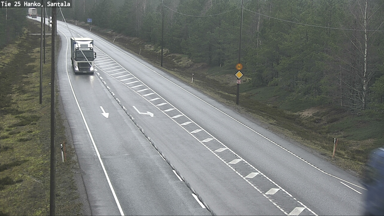 Weather Camera Image Road 25 Hanko, Santala, Hanko, Uusimaa